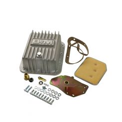 B&M Transmission Pan Deep Aluminum Natural Case Fill Ford C-4