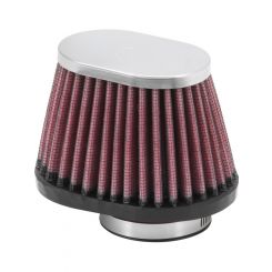K&N Oval Straight Clamp-On Air Filter
