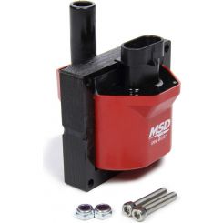 MSD Ignition Coil Blaster E-Core Square Epoxy Red 40000 V Gm