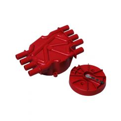 MSD Distributor Cap & Rotor Crab Style Brass Terminals Gm V8 Kit