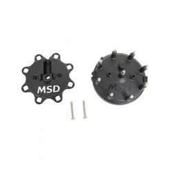 MSD Distributor Cap Male/HEI-Style Black Clamp-Down Ford/MSD Pro-V8 (MSD-84083)