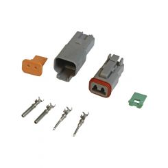 MSD Electrical Wiring Connector Deutsch 16-Gauge/2-Pin