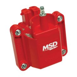 MSD Ignition Coil Blaster E-Core Square Epoxy Red 44000 V Gm