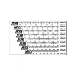 MSD Timing Tape 5.250 To 8 In. Diameter Balancer Set Of 8