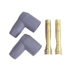 MSD Spark Plug Boots And Terminals Gray Socket 90 Boots 8.0-8.5mm Pair