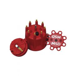 MSD Distributor Cap & Rotor Kit S/S Terminal Clamp Down Pro V8 Kit