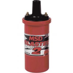 MSD Ignition Coil Blaster 2 Canister Round Oil Filled Red 45000 V