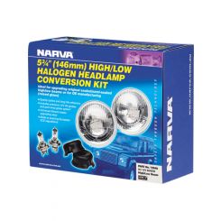 Narva Halogen Headlamp H4 Conversion Kit Raised Glass 5 3/4" Hi/Low Beam