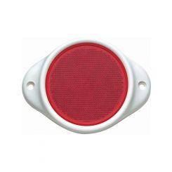 Narva Red Retro Reflector In Plastic Holder With Dual Fixing Holes