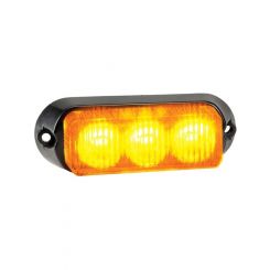 Narva 12/24V High Powered LED Warning Light Amber 3x1 Watt LED