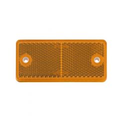 Narva Amber Retro Reflector 90 x 40mm With Dual Fixing Holes