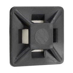 Narva Black U.V. Weather Resistant Cable Tie Mounts 19 x 19mm Pack of 25