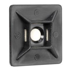 Narva Black U.V. Weather Resistant Cable Tie Mounts 28 x 28mm Pack of 25