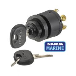 Narva 3 Position Ignition Switch (Marine) With Push For Choke Function