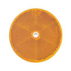 Narva Amber Retro Reflector 80mm Dia With Central Fixing Hole