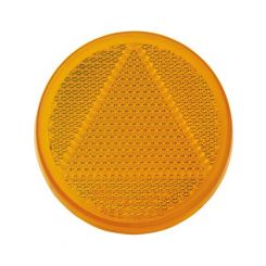 Narva Amber Retro Reflector 65mm Dia. With Self Adhesive