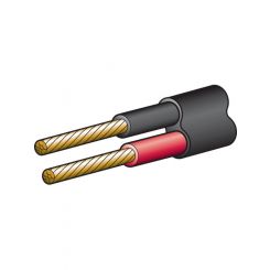 Narva 15A 4mm Twin Core Sheathed Cable 100M Red/Black Black Sheath