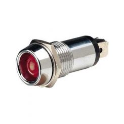 Narva 24 Volt Chrome Pilot Lamp With Red LED