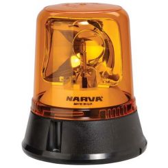 Narva Optimax Rotating Beacon Amber Flange Base 12/24 Volt
