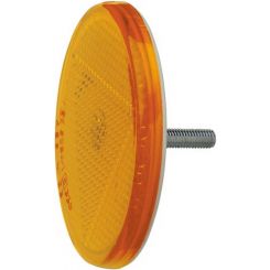 Narva Amber Retro Reflector 65mm Dia With Fixing Bolt