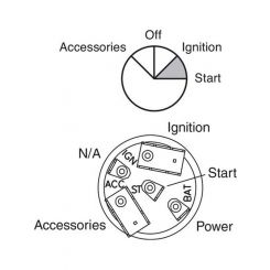 Narva 4 Position Ignition Switch Suits International Trucks