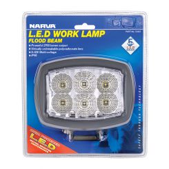 Narva 9-64V L.E.D Work Lamp Flood Beam - 4800 Lumens