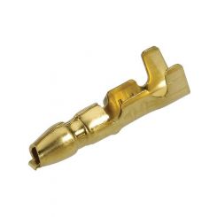 Narva Male Terminal Non-Insulated Brass 4mm Pack of 100