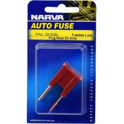 Narva 50 Amp Red Male Plug In Fusible Link Pack of 1