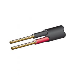 Narva 10A 3mm Twin Core Sheathed Cable 30M Red/Black Black Sheath