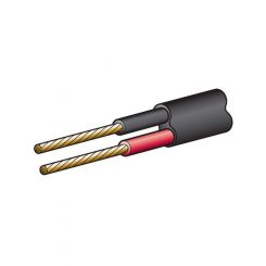 Narva 10A 3mm Twin Core Sheathed Cable 30M Red/Black Black Sheath