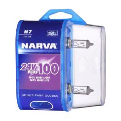 Narva H7 24V 70W Plus 100 Long Life Headlight Globes Pack of 2
