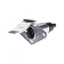 Narva 7 Pin Small Round Metal Trailer Socket