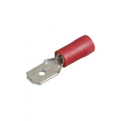 Narva 6.3 x 0.8mm Flared Male Blade Terminal Red Pack of 100