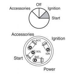 Narva 4 Position Ignition Switch Marine