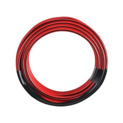 Narva 10A 3mm Twin Core Fig 8 Cable 4M Red With Black Tracer