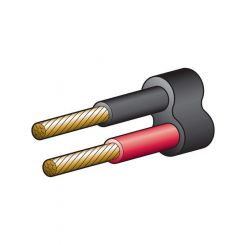 Narva 25A 5mm Twin Core Sheathed Cable 30M Red/Black Black Sheath