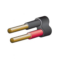 Narva 50A 6mm Twin Core Sheathed Cable 30M Red/Black Black Sheath