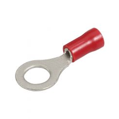 Narva 6.3 mm Flared Vinyl Ring Terminal Red Pack of 100