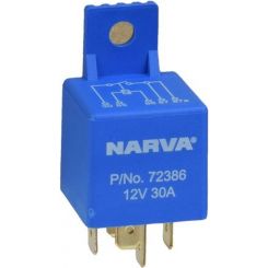 Narva 12V 30A 5 Pin Mini Relay With Resistor Pack of 1