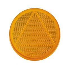 Narva Amber Retro Reflector 65mm Dia. With Self Adhesive Pack of 50