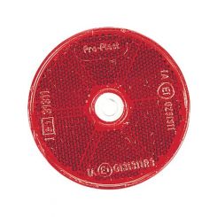 Narva Red Retro Reflector 60mm Dia. With Central Fixing Hole Pack of 50