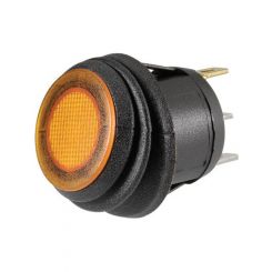 Narva Off/On Rocker Switch With Waterproof Neoprene Boot & Amber Led