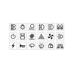 Narva Black Transport Sticker Set