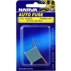 Narva 20 Amp Blue Fusible Link Short Tab Pack Of 1