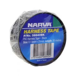 Narva 25mm Pvc Harness Tape Black