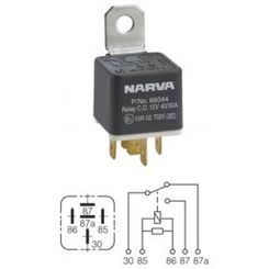 Narva 24V 30A/20A Change-Over 5 Pin Relay With Resistor Pack of 1