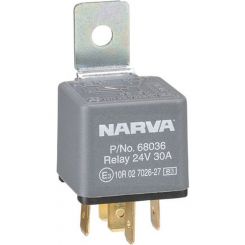 Narva 24V 30A Normally Open 5 Pin Relay With Resistor Pack of 1