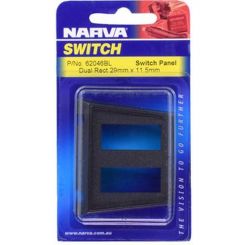 Narva Dual Slot Plastic Switch Panel Pack of 1