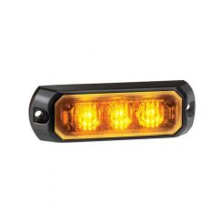 Narva Low Profile High Powered LED Warning Light Amber 3 x 1 Watt Leds