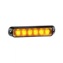 Narva 12/24V Low Profile High Powered LED Warning Light Amber 6x1 Watt